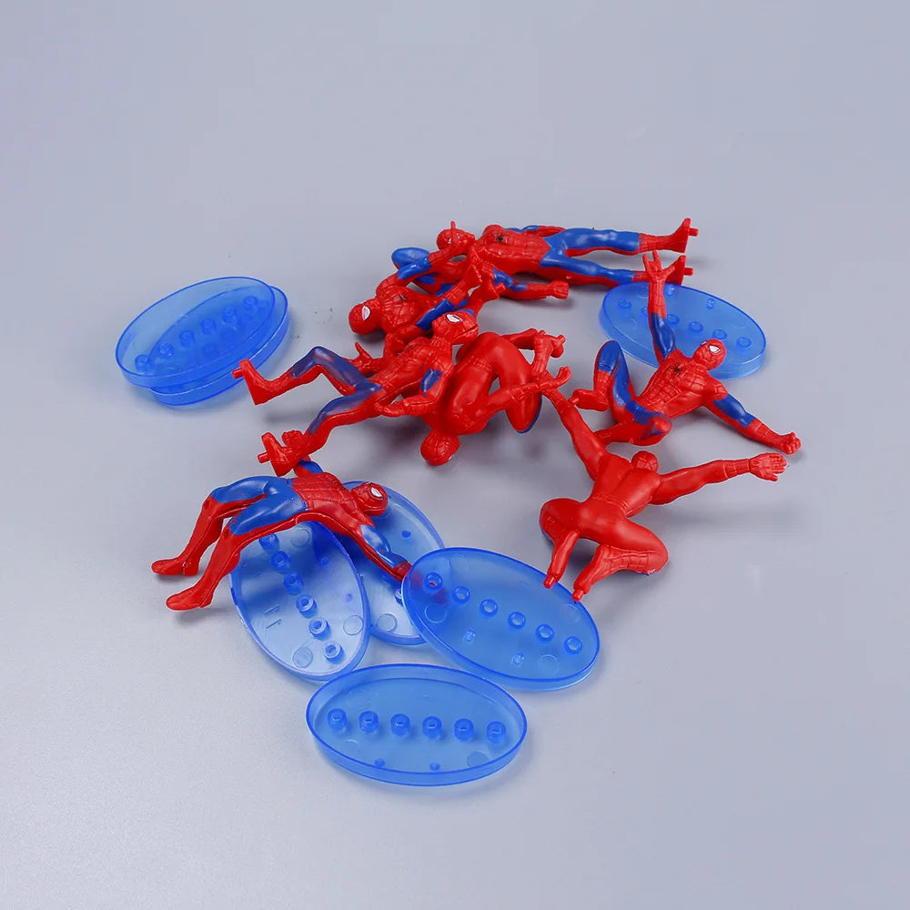 7PCS Disney Cartoon Spider-Man Plastic Model Set - Image 5