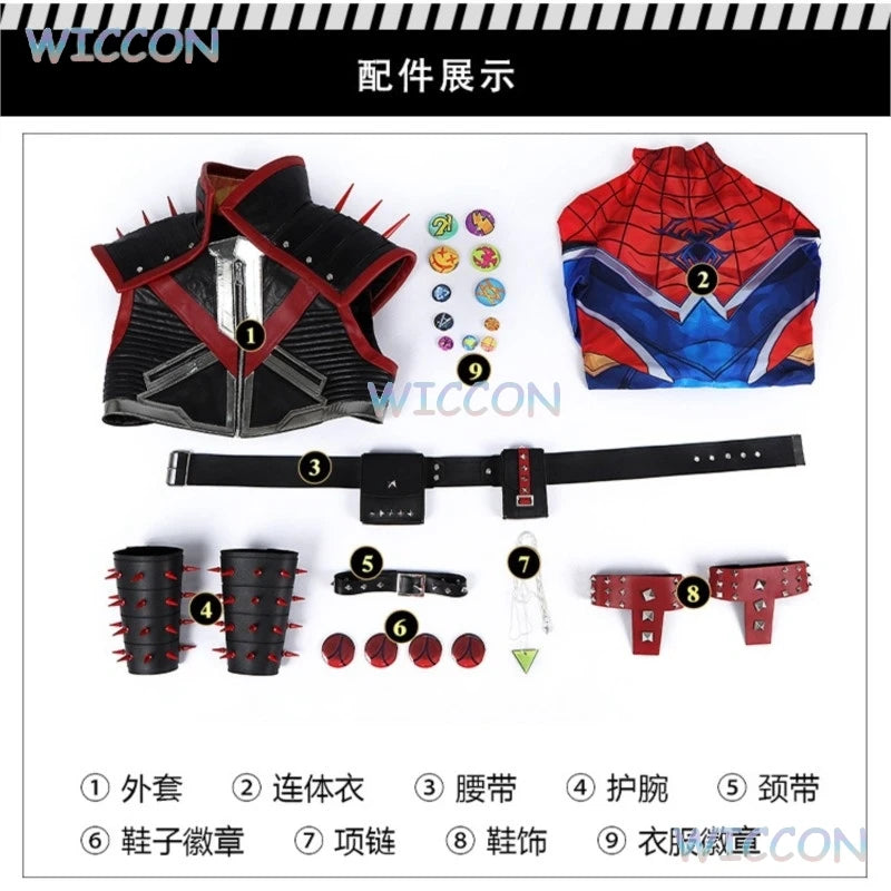 Game MV Rivals Spider Punk Cosplay Costume - Image 8