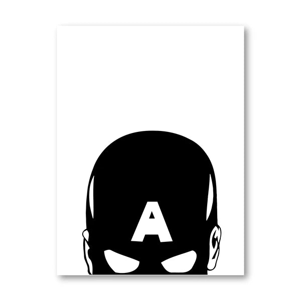 Black and White Spider-Man Superheroes Poster - Image 10