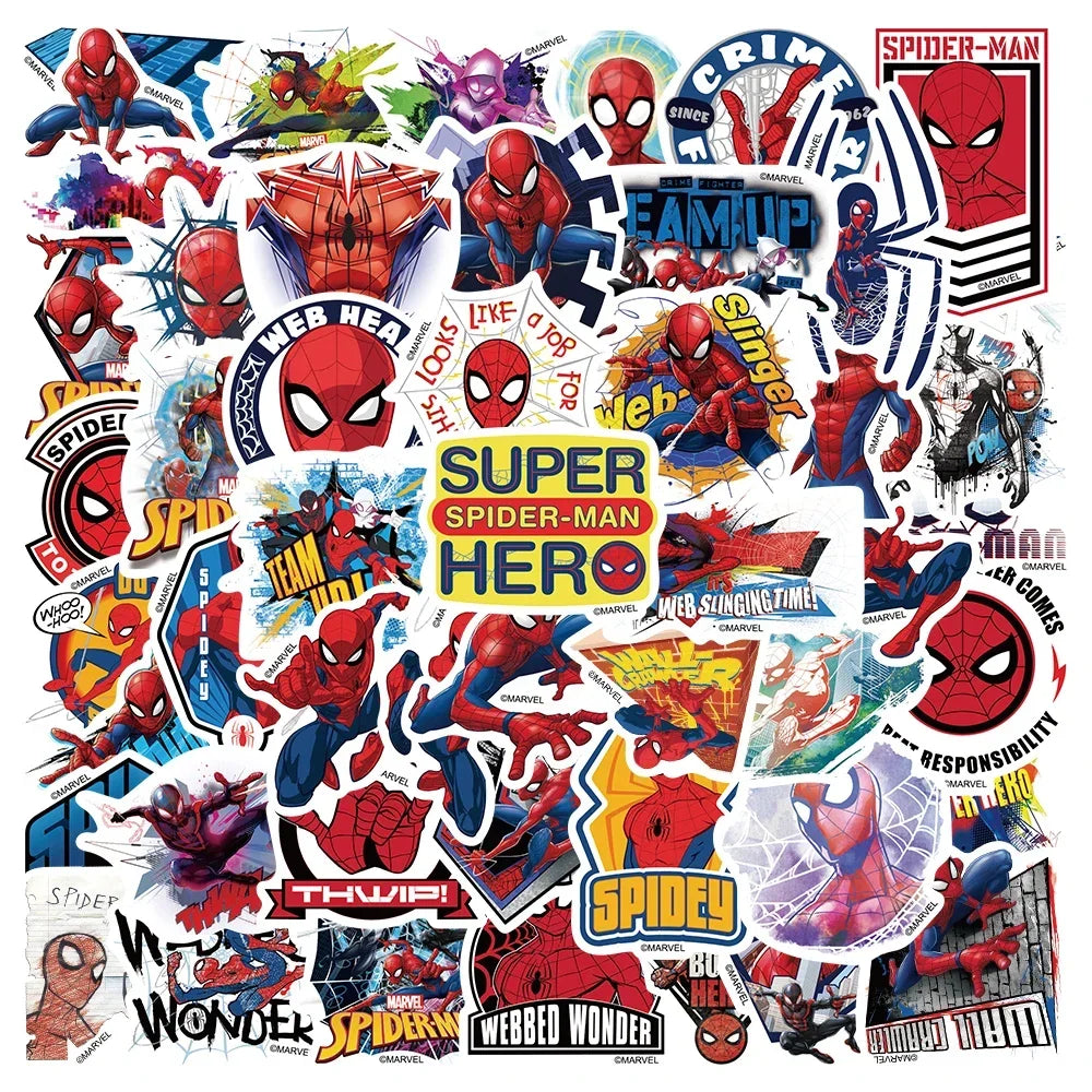 Cartoon Spider-Man Stickers - Image 8