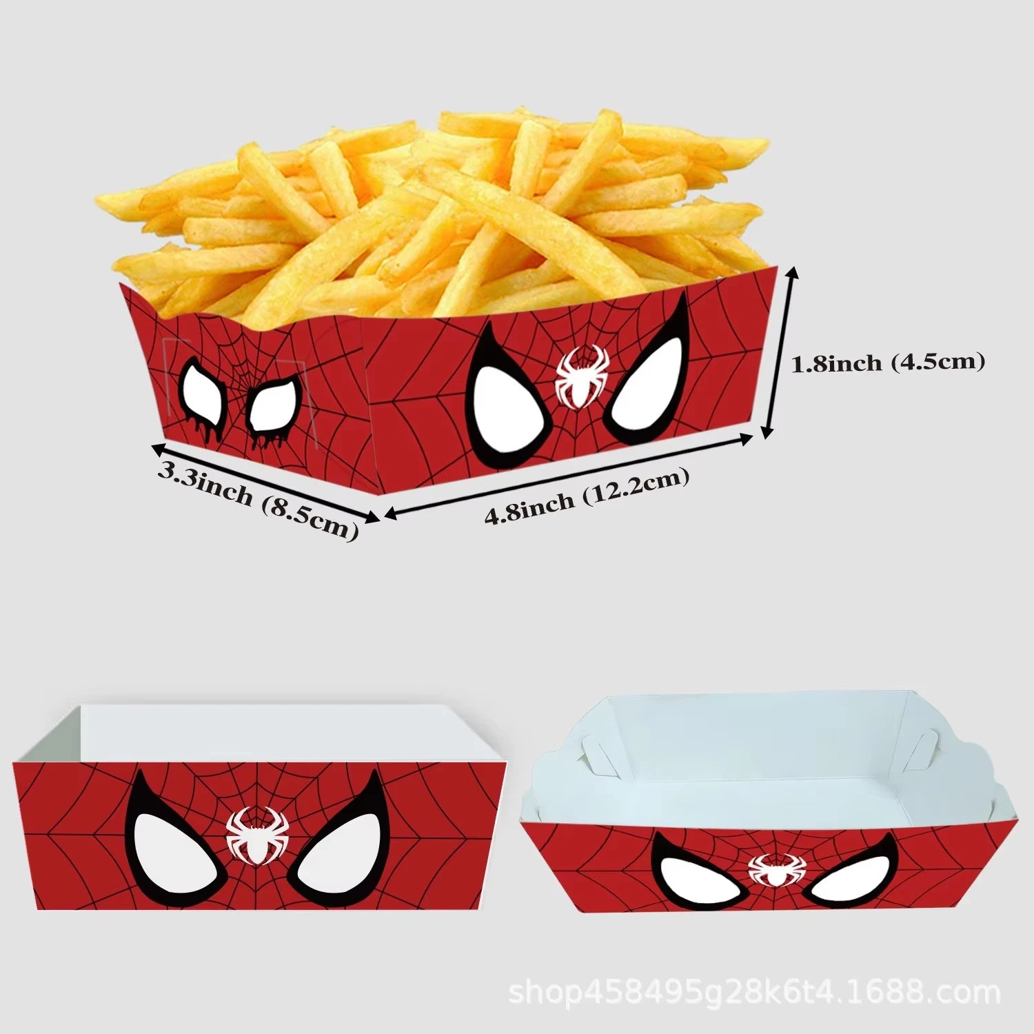 12/24pcs Marvel Spider-Man Paper Snack Boxes - Image 2