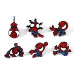 6pcs Spider-Man Enamel Pin Set