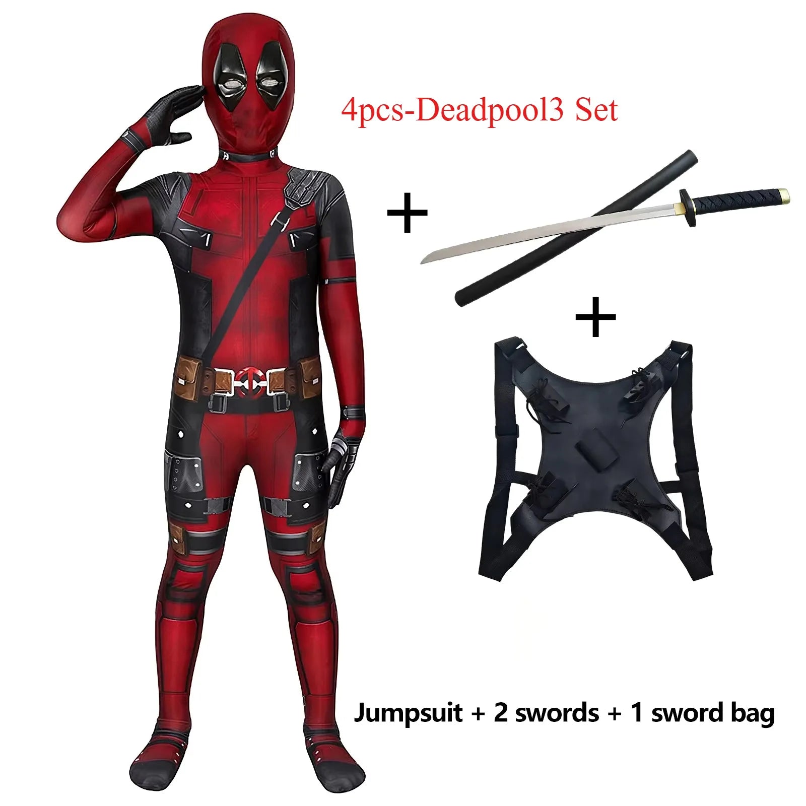 Deadpool Kids Superhero Costume - Image 10