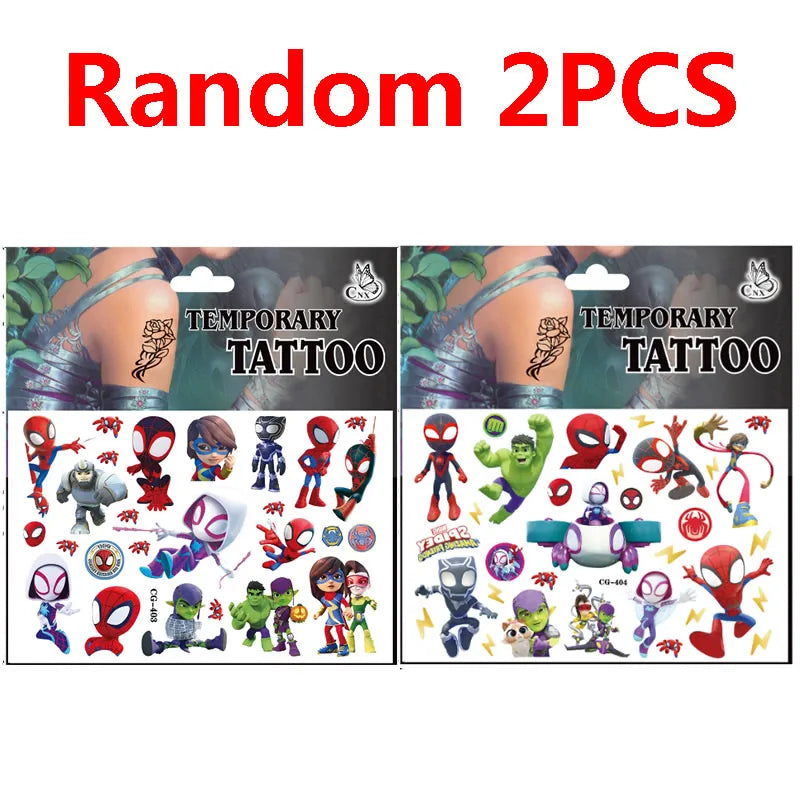 2pcs Marvel Spider-Man Temporary Tattoo Stickers - Image 7