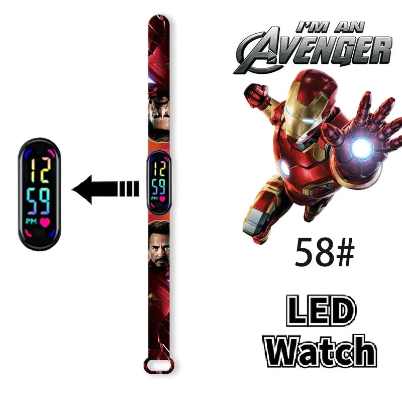 Disney Frozen & Spider-Man Children’s Anime Figure Bracelet Wristwatch - Image 8