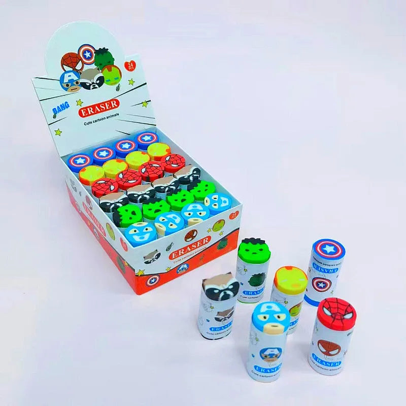 24pcs Avengers Spider-Man Erasers - Image 2