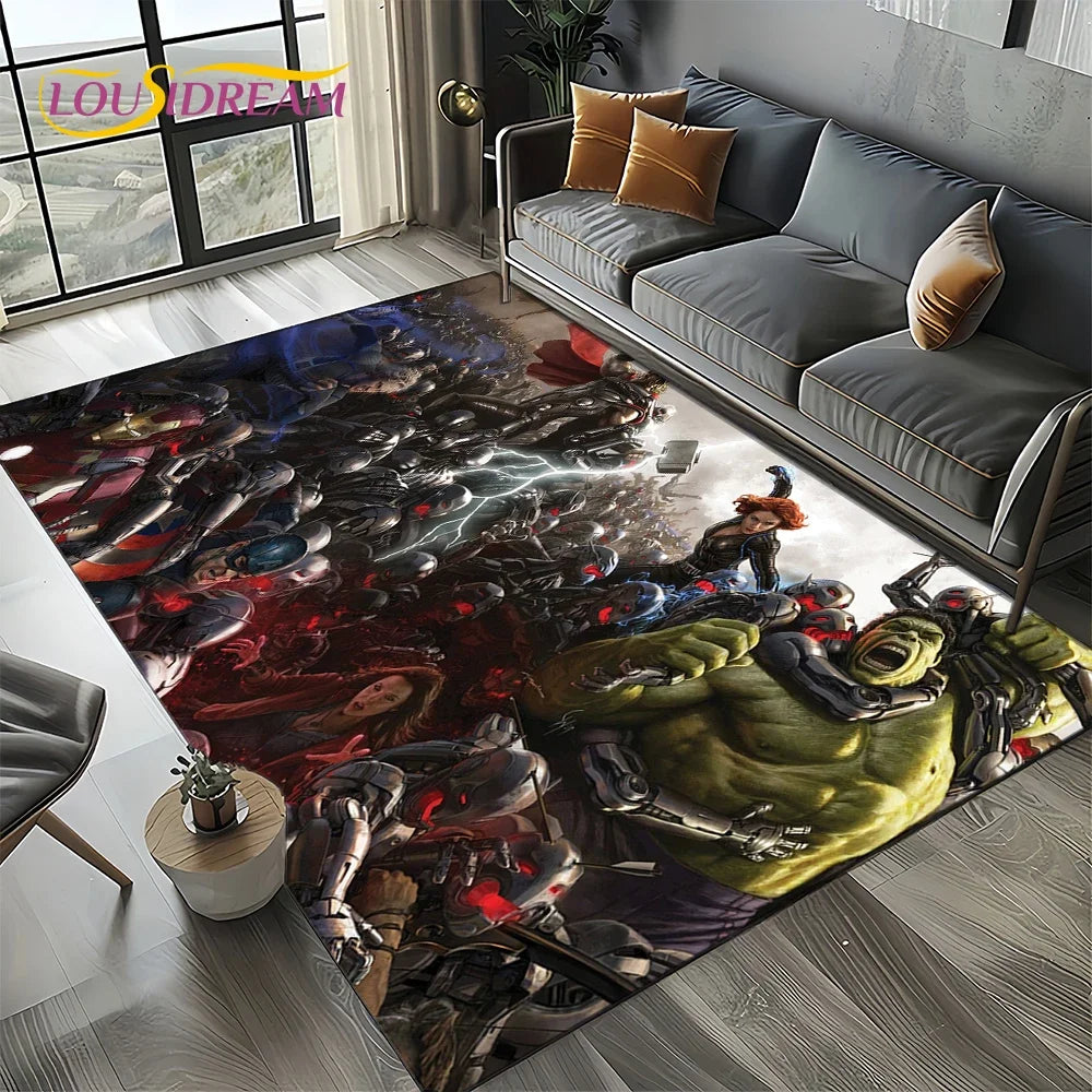 Spider-Man Marvel Avengers Cartoon Rug - Image 18