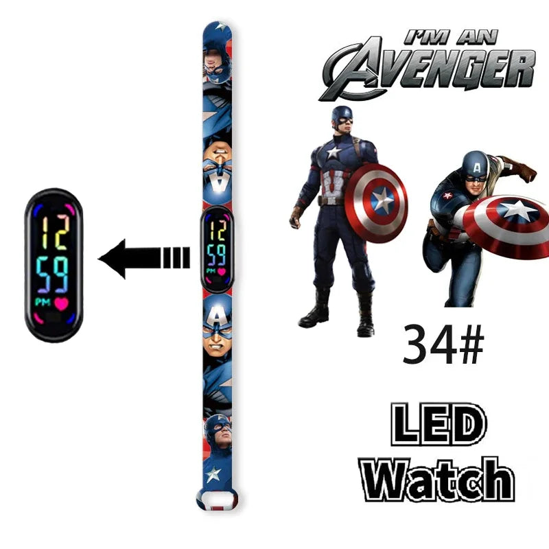 Disney Frozen & Spider-Man Children’s Anime Figure Bracelet Wristwatch - Image 7