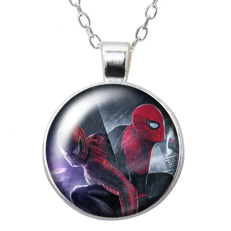 Spider-Man Cartoon Glass Pendant Necklace - Image 8