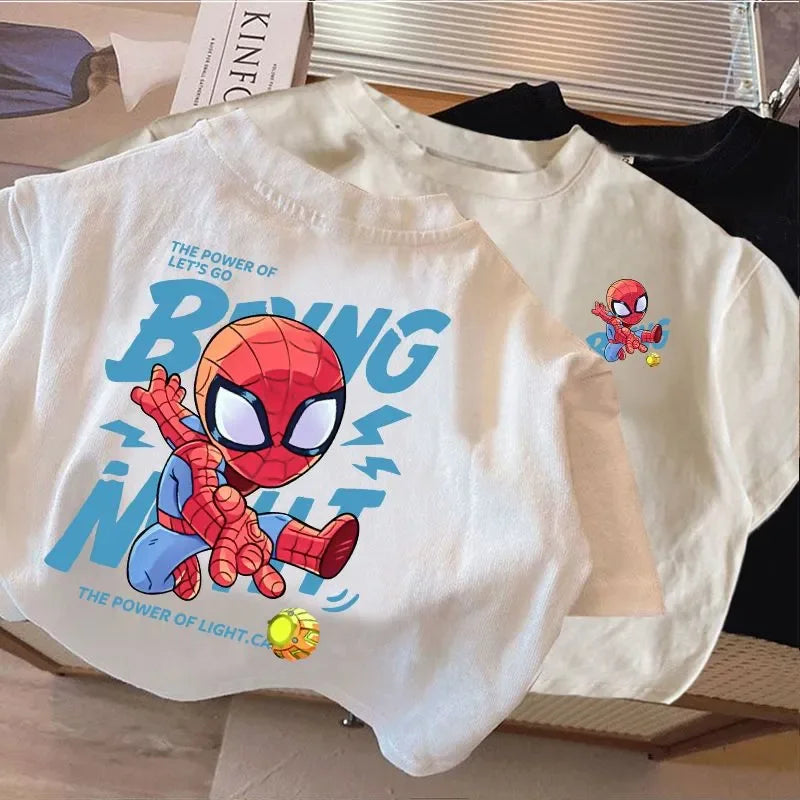 New Summer Spider-Man Cartoon T-Shirt - Image 3