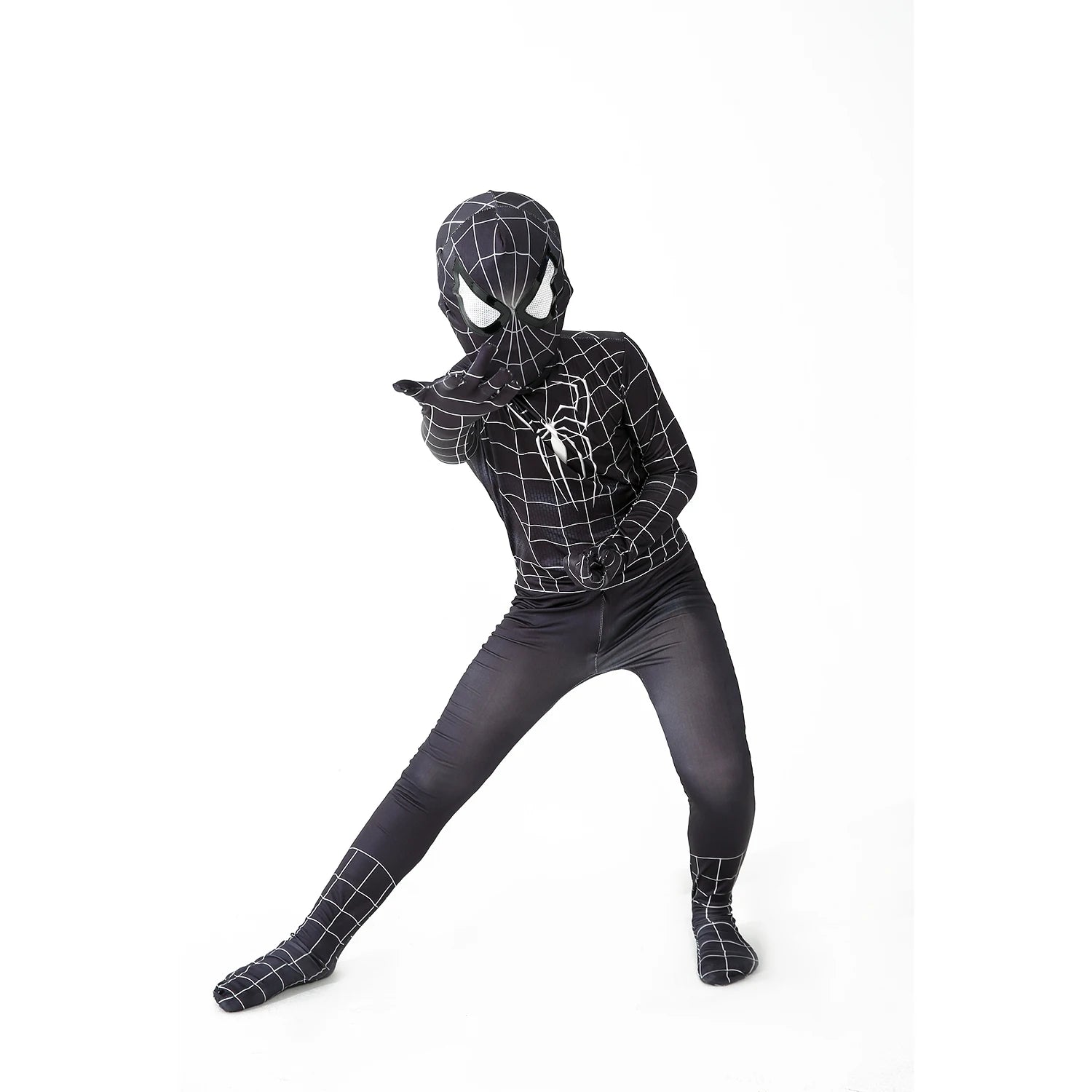 Black Spider-Man Superhero Costume - Image 3