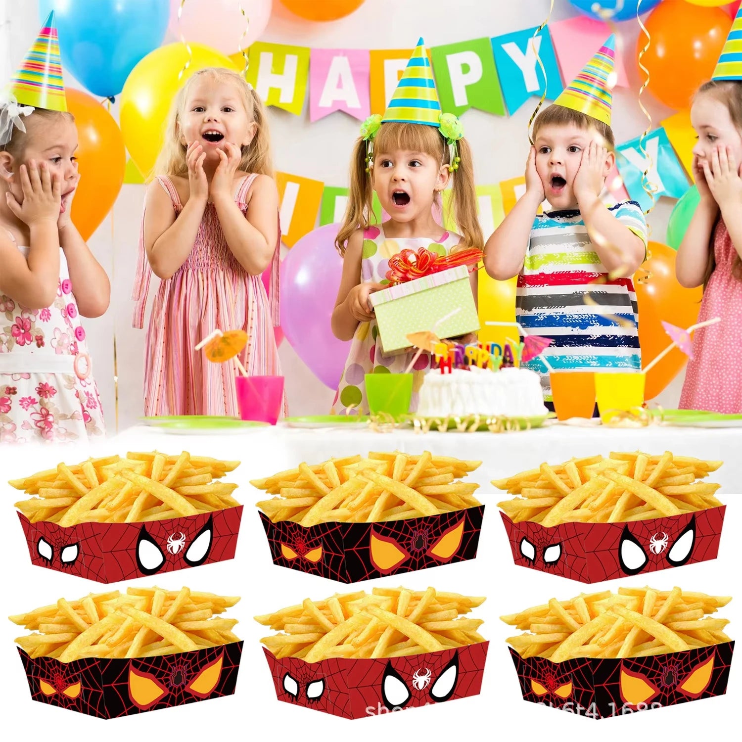 12/24pcs Marvel Spider-Man Paper Snack Boxes - Image 5