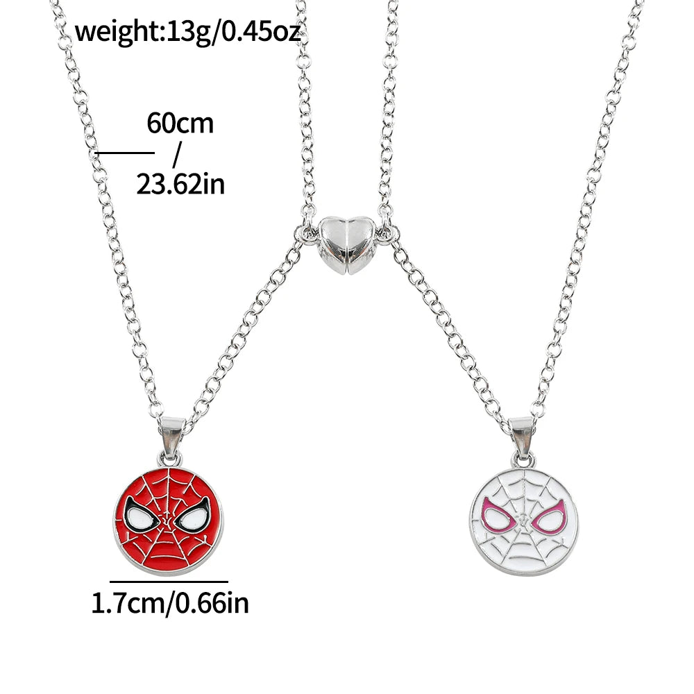 2pcs Marvel Superhero Spider-Man Necklace Set - Image 2