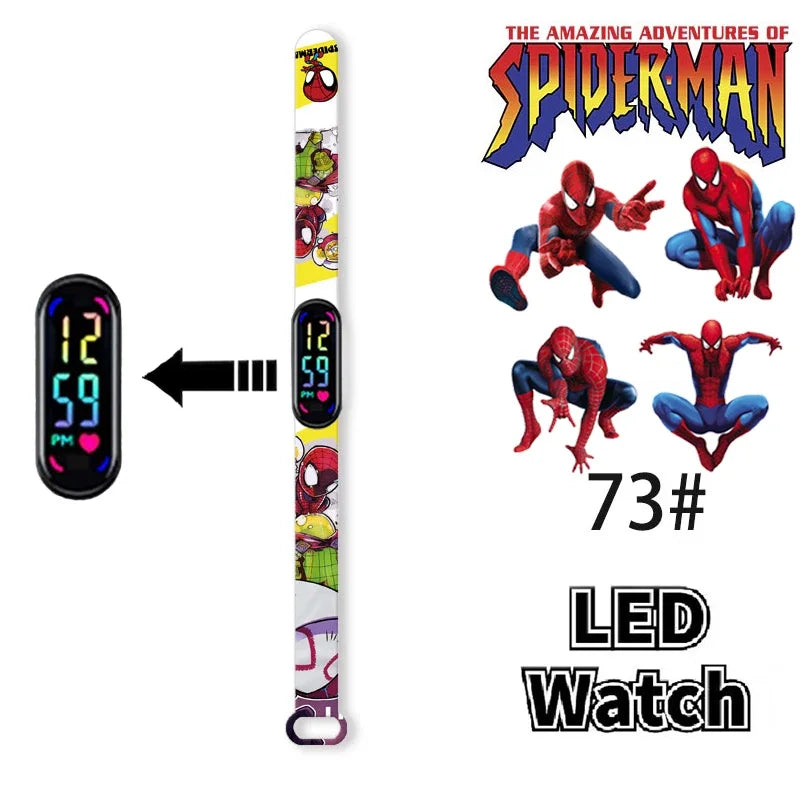 Disney Frozen & Spider-Man Children’s Anime Figure Bracelet Wristwatch - Image 41