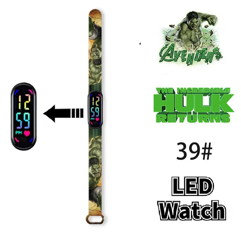 Disney Frozen & Spider-Man Children’s Anime Figure Bracelet Wristwatch - Image 29