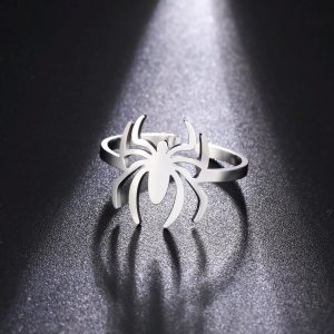 Gothic Stainless Steel Spider Ring